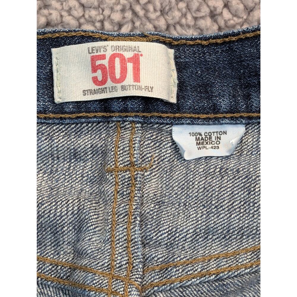 Levi's 501 Jeans Men's 38x34 Blue Button Fly (0515) - Picture 11 of 12